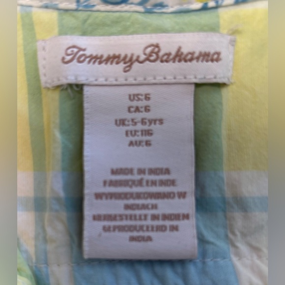 Tommy Bahama | little boys plaid button up shirt. Size: 6 - Picture 11 of 11
